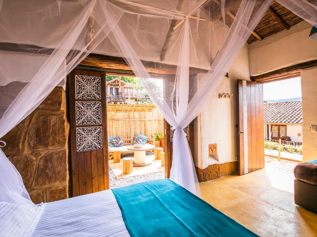 Hotel Boutique Venturi Barichara Bagian luar foto