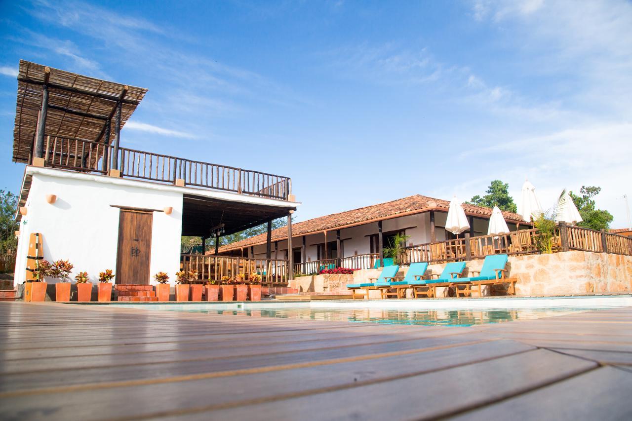 Hotel Boutique Venturi Barichara Bagian luar foto