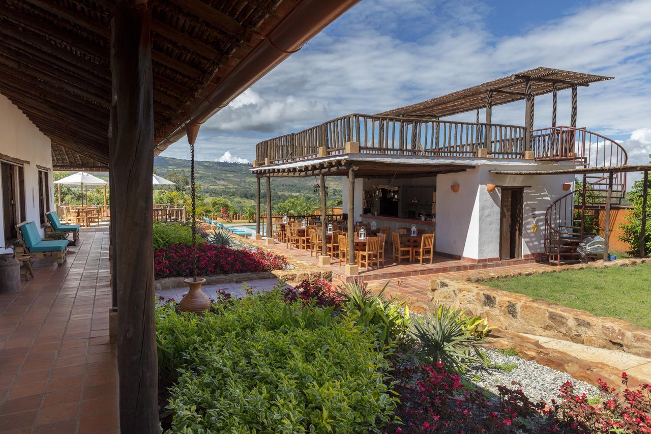 Hotel Boutique Venturi Barichara Bagian luar foto